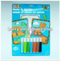 DINOSAUR PAINTING NUMBER SET WITH WATER COLOR PENS 11PC WASHABLE